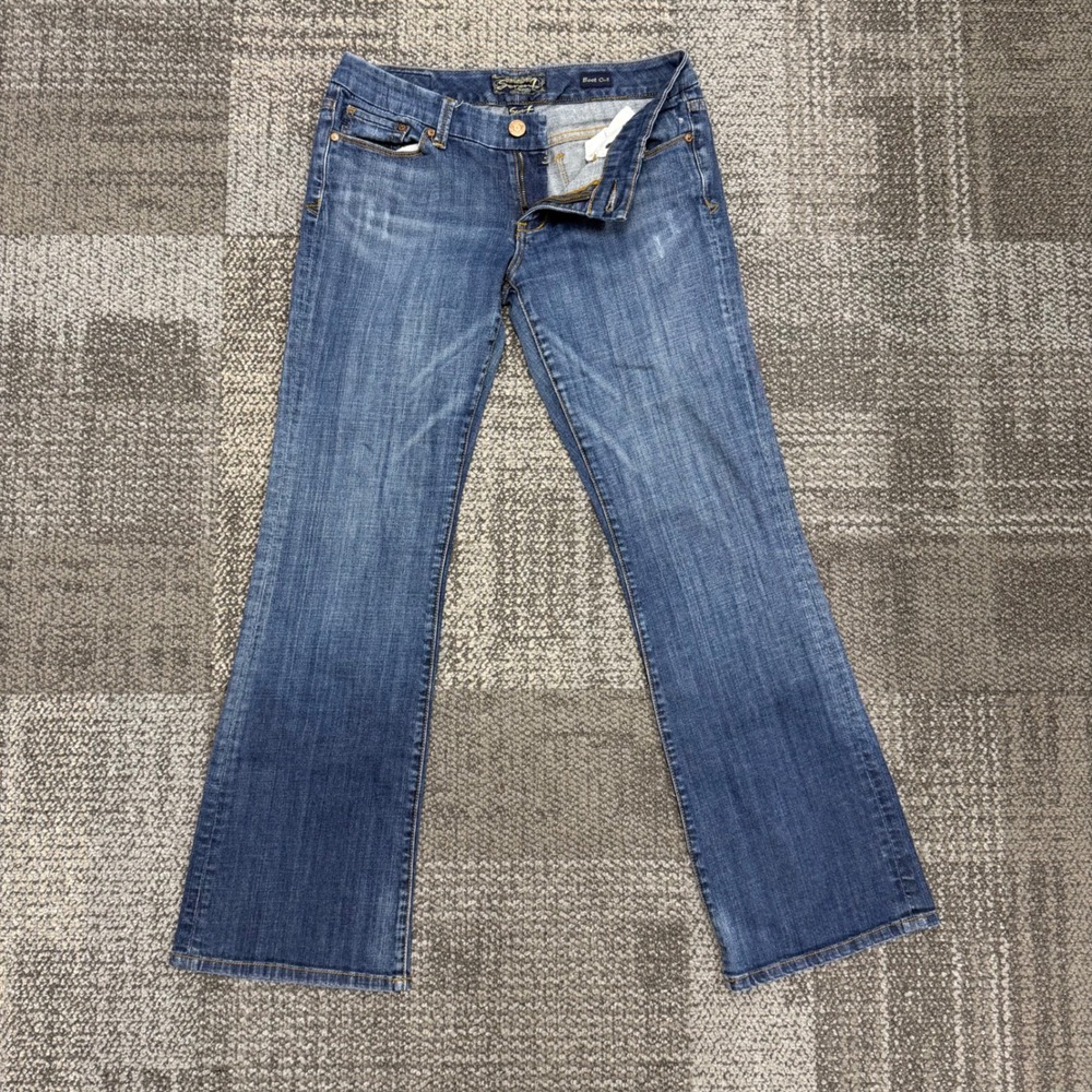 Seven for all Mankind Bootcut Jeans Womens 30 Blue Medium Wash Denim Classic Fit